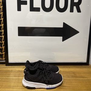 Black Kids Adidas Trainers Size 1 worn 1x